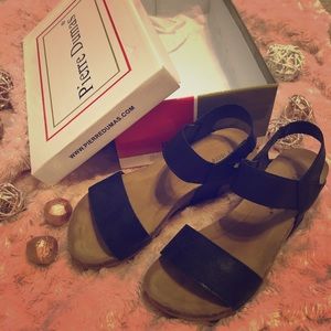 Pierrie Dumas Wedges. Gently used.